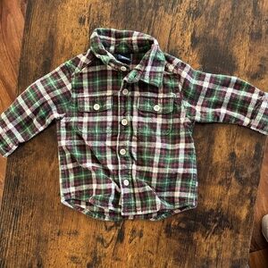 Plaid Button-Up Kids Shirt - Oshkosh